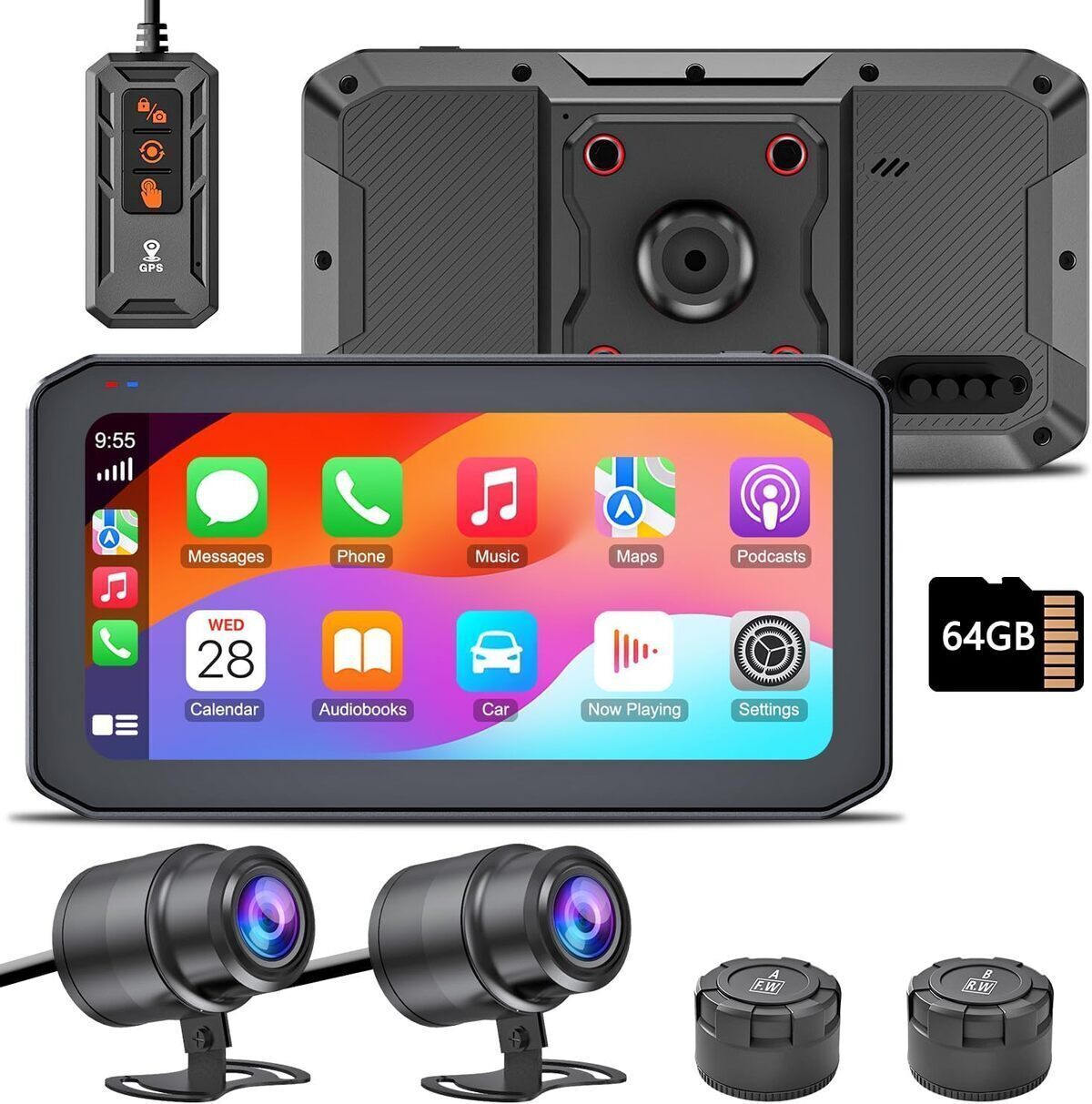 Test IXROAD CarPlay moto : caméra 2K et écran tactile 6.25