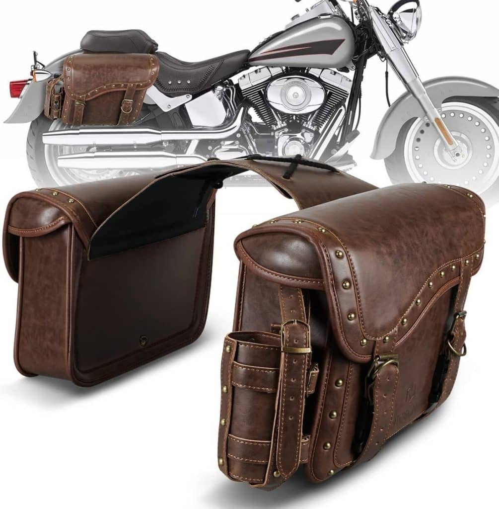 Test des sacoches latérales NICECNC en cuir PU pour motos 25L