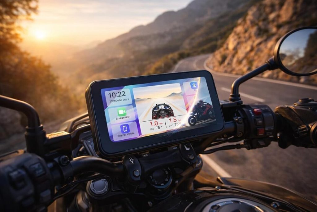 Test du GPS moto AWESAFE : écran 6, 25", étanchéité IPX8 et caméra 2K