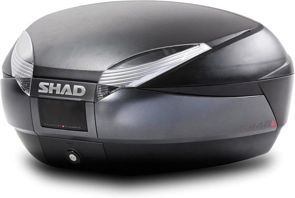 Test du top case Shad SH48 gris foncé/noir, taille unique