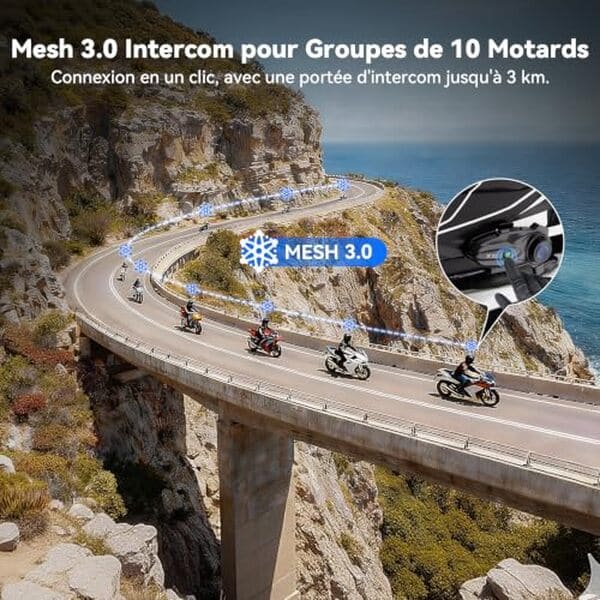 Découvrez notre test détaillé du système de communication NYTALK X10 mesh. Portée 3000m, qualité audio HD et technologie mesh pour motards connectés.