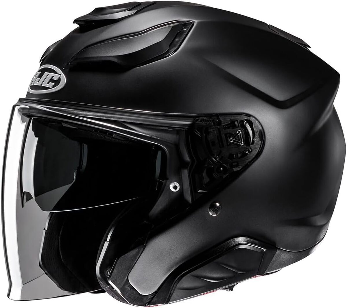 Test du casque moto HJC Jet F31 noir semi-mat