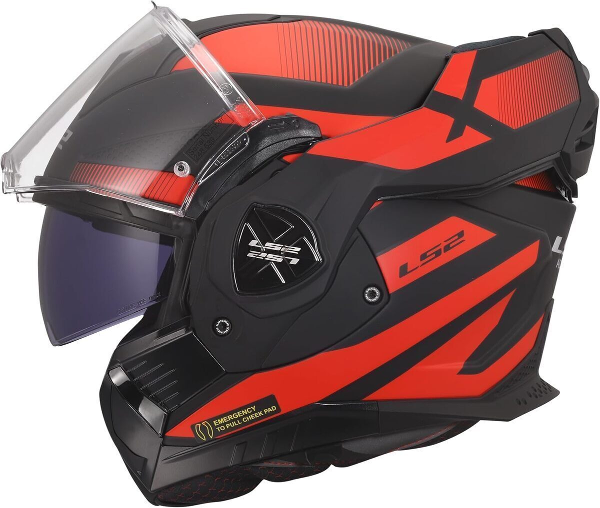 Test du casque moto modulable LS2 Advant X Nova noir et rouge : avis complet