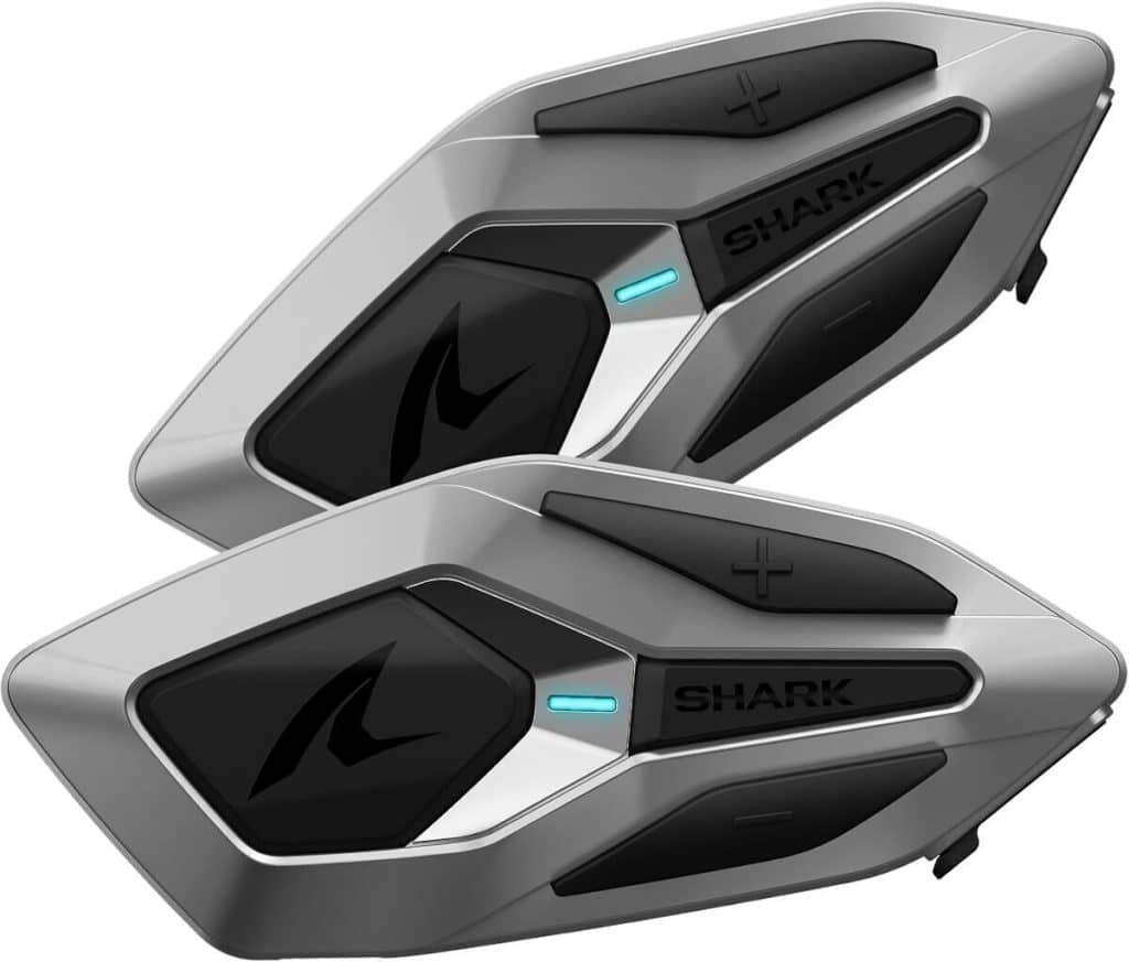 Test de l'intercom moto Shark Sena MWD Duo gris