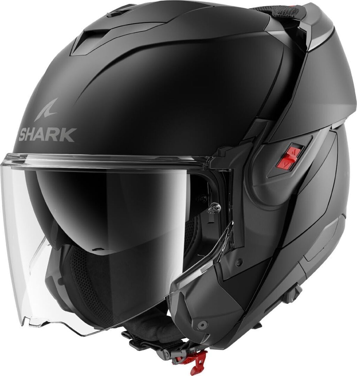 Test du casque moto modulable Shark OXO Blank Black Mat KMA